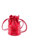 ALEXANDER MCQUEEN LOGO DETAILED DRAWSTRING BUCKET BAG