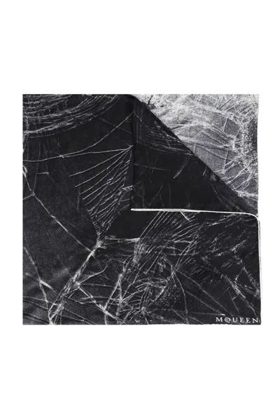 Alexander Mcqueen Smash Glass Motif Silk Scarf In Multi