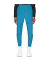 Alexander Mcqueen Blue Viscose Lounge Pants In Blue