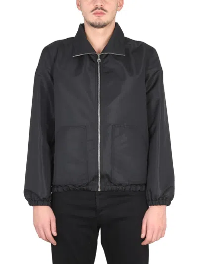 Alexander Mcqueen Logo-embellished Classic Collar Jacket For Men In Black
