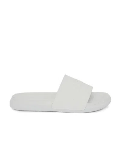 Alexander Mcqueen Logo-embellished Flat Slides In White
