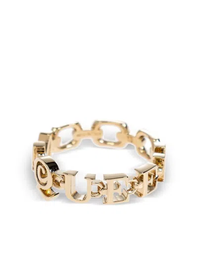 Alexander Mcqueen Logo-embellished Ring In Gold