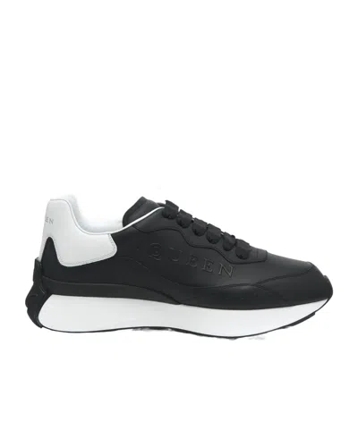 ALEXANDER MCQUEEN ALEXANDER MCQUEEN LOGO-EMBOSSED CHUNKY SNEAKERS