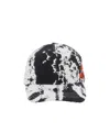 Alexander Mcqueen Printed Cap With Curved Brim And Eyelets In White
