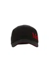 Alexander Mcqueen Logo Embroidered Baseball Cap In Black