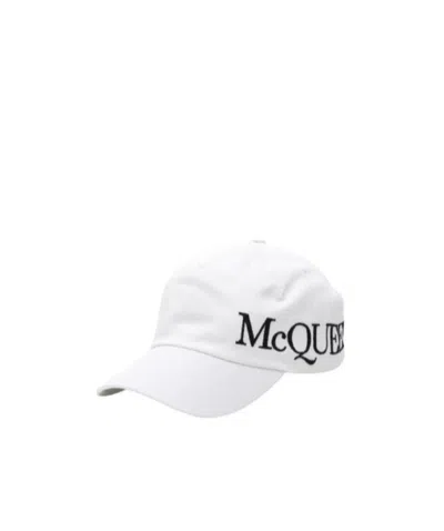 Alexander Mcqueen Logo-embroidered Baseball Cap In Nude