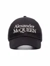 Alexander Mcqueen Black Logo Baseball Hat