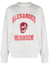 ALEXANDER MCQUEEN LOGO-EMBROIDERED COTTON HOODIE
