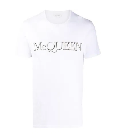 ALEXANDER MCQUEEN ALEXANDER MCQUEEN LOGO EMBROIDERED T-SHIRT