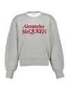 ALEXANDER MCQUEEN ALEXANDER MCQUEEN LOGO EMBROIDERED CREWNECK SWEATSHIRT