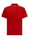 Alexander Mcqueen Logo Embroidered Short-sleeved Polo Shirt In Red