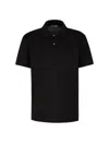 Alexander Mcqueen Organic Cotton Piquet Polo Shirt In Black