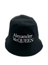 Alexander Mcqueen Logo-embroidered Reversible Bucket Hat In Black