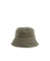 Alexander Mcqueen Logo-embroidered Reversible Bucket Hat In Green