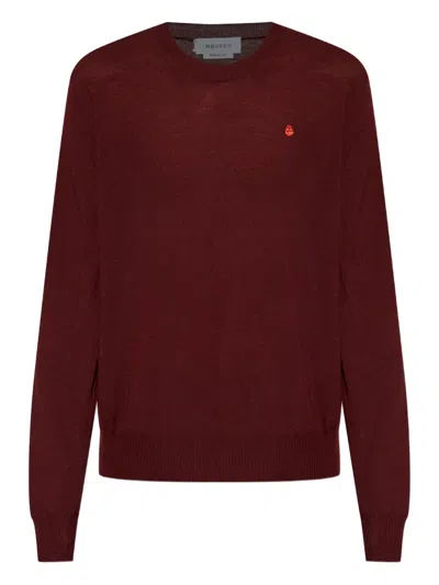 Alexander Mcqueen Logo-embroidered Sweater In Red