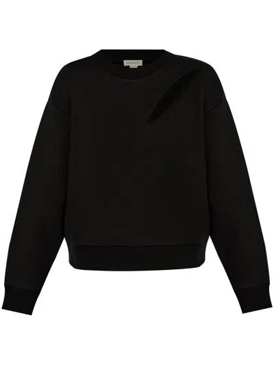 ALEXANDER MCQUEEN LOGO-EMBROIDERED SWEATSHIRT