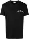 Alexander Mcqueen Logo-embroidered T-shirt In Black