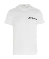 Alexander Mcqueen Logo-embroidered T-shirt In White