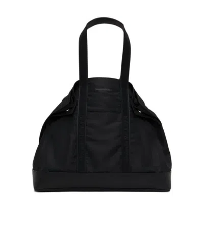 Alexander Mcqueen Logo-embroidered Tote In Black