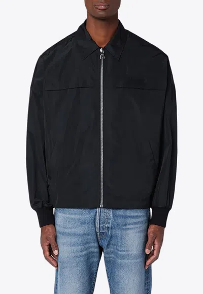 ALEXANDER MCQUEEN LOGO-EMBROIDERED ZIP-UP JACKET
