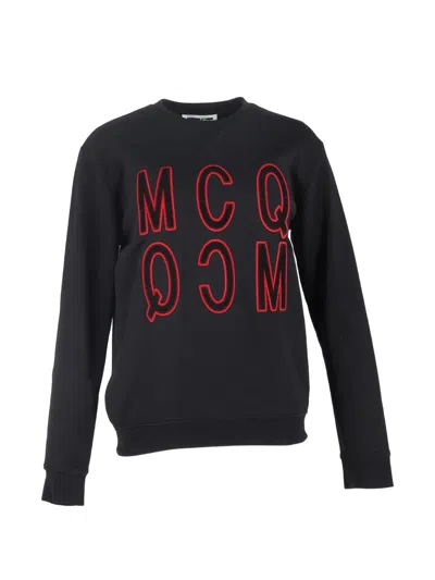 Pre-owned Alexander Mcqueen Logo-embroideres Sweater In Black