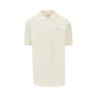 Alexander Mcqueen Logo Embroidery Piquet Polo Shirt In Multi