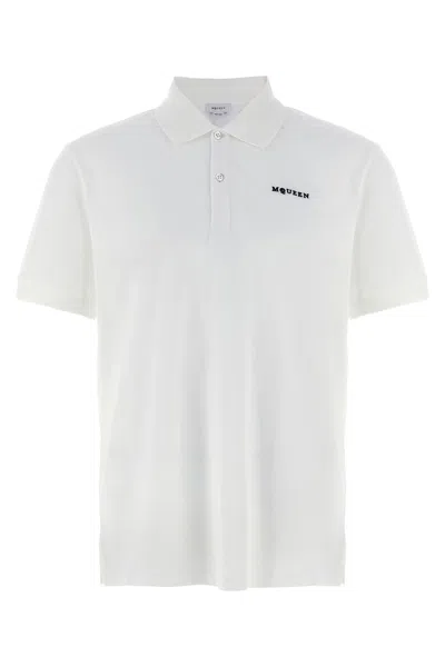 Alexander Mcqueen Logo Embroidery Polo Shirt In Multi