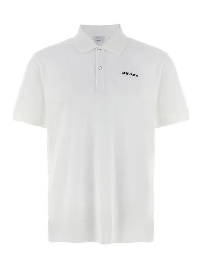 ALEXANDER MCQUEEN LOGO EMBROIDERY POLO SHIRT