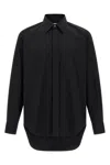 Alexander Mcqueen Logo Embroidery Shirt Shirt And Blouse Black In Black