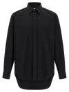 Alexander Mcqueen Logo Embroidery Shirt Shirt And Blouse Black In Black