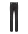 Alexander Mcqueen Logo Embroidery Skinny Jeans In Black