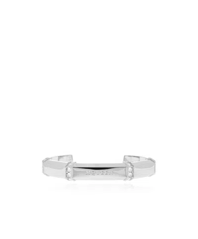 Alexander Mcqueen Alphabet Bracelet In Metallic