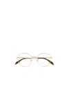 Alexander Mcqueen Logo-engraved Round-frame Glasses In White