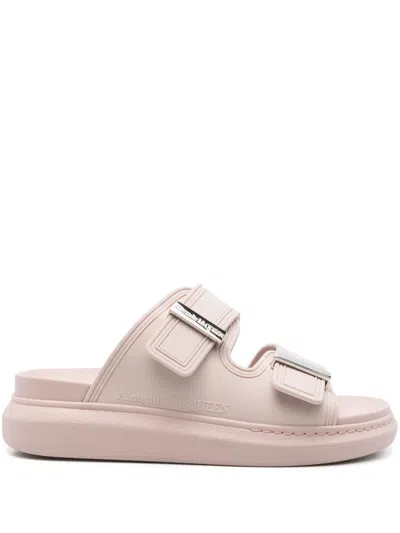 ALEXANDER MCQUEEN LOGO-ENGRAVED SANDALS