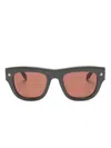 Alexander Mcqueen Mcqueen 51mm Square Sunglasses In Grau