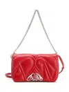 Alexander Mcqueen Logo Flap Shoulder Bag In Red