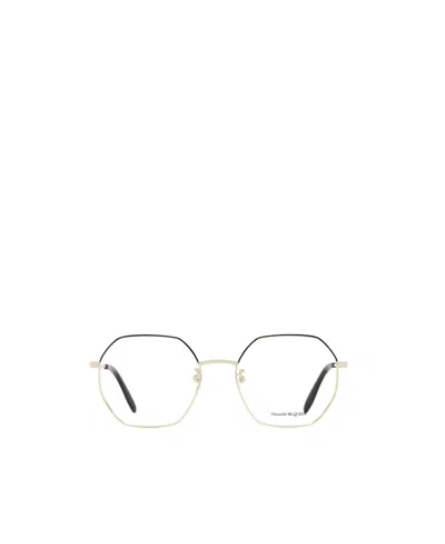Alexander Mcqueen Logo Flat Mirror In White