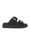 Alexander Mcqueen Alexander Mc Queen Hybrid Double Buckle Black Sandals In Black