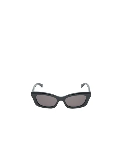 Alexander Mcqueen Logo Geometric Sunglasses In Gray