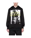 Alexander Mcqueen Logo-print Long-sleeved Hoodie In Black
