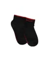 Alexander Mcqueen Embroidered-logo Socks In Black