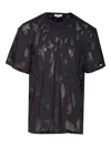 Alexander Mcqueen Alexander Mc Queen Charcoal Black Cotton T Shirt In Black