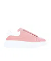 Alexander Mcqueen Tie Casual Sports Shoes In Pink