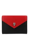 Alexander Mcqueen Logo Leather Card Holder In Black