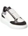 Alexander Mcqueen Textured Leather Sneakers With Chunky Sole In White