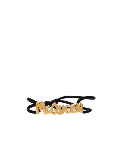 ALEXANDER MCQUEEN ALEXANDER MCQUEEN LOGO PLAQUE BRACELET