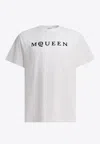 Alexander Mcqueen Logo Cotton T-shirt In White