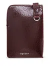 Alexander Mcqueen Logo-lettering Phone Pouch In Red
