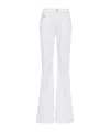 Alexander Mcqueen Logo Patch Flared Jeans In White