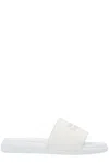 Alexander Mcqueen Logo Patch Pool Slides In White